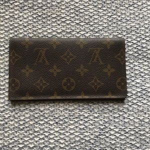 Porte feuille louis Vuitton à papier seulement et chèque authentique